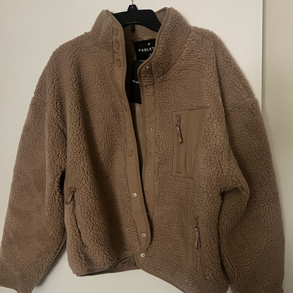 Cozy Tan Teddy Jacket for Women